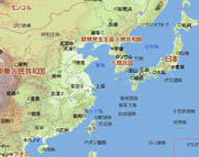 日中韓地図